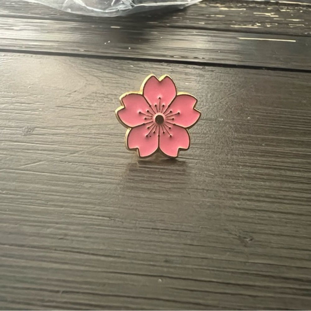 Pink Flower Enamel Pin